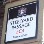 Steelyard Passage sign